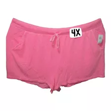 Short Rosa Vintage De Mujer Talla 4x ( 48/50 Mex) Old Navy