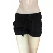 Esprit Short A Cuadros Talla Medium Color Negro Con Gris