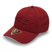 Boné Oakley Embossed Stretch Hat Iron Red Fechado