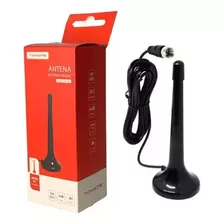 Antena Tv Digital Interna Hdtv Uhf Vhf 4 A 6 Dbi Cabo 3m Imã