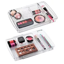 Organizador De Maquillaje Expandible - 2 Pack - Transparente