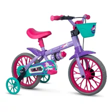 Bicicleta Infantil Aro 12 Meninas Cecizinha Rodinhas Caloi