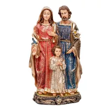 Imagem Material Resina: Sagrada Família De Jesus (187) Cor Pintura Barroco