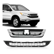 Grade Honda Crv 2010 2011 Superior E Inferior Cromado 