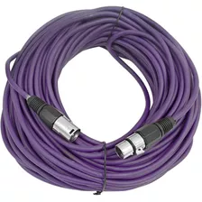 Seismic Audio Saxlx100 Cable De Micrófono Púrpura X...