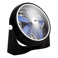 Turbo Ventilador Piso Y Pared Resistente Potencia 120 Watts Cantidad De Aspas 5 Color De La Estructura Negro Color De Las Aspas Azul Diámetro 52 Material De Las Aspas Plástico