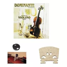 Encordoamento P/ Violino Dominante + Surdina + Cavalete
