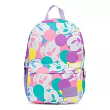 Mochila Mickey Pastel Espalda Laptop Escolar Urbana Mooving 