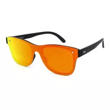 Lentes Sol Fila Hombre Cuadrado Tr90 Negro Polarizado Casual Color De La Lente Naranja