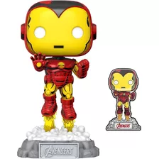 Funko Pop Marvel Avengers Iron Man + Pin Exclusivo