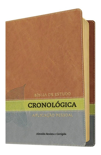 Bíblia De Estudo Cronológica Aplicação Pessoal Tarja Verde
