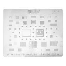 Stencil Bga iPhone X 8 8 Plus Amaoe Reballing Furo Quadrado