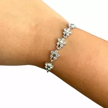 Pulsera Swarovski Crystals Flores Y Estrellas Traída Usa