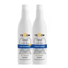 Kit Yellow Curls Shampoo + Acond Rulos Rizos500ml Rulos