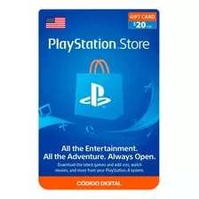 Gift Card Playstation Network $20 Código Digital