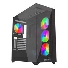 Gabinete Pc Raidmax I800tbf 4x Fan Argb Cristal Atx Gamer Pc