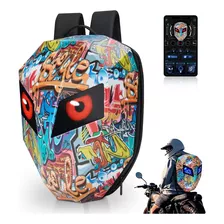 Mochila Motociclista En Moto Con Ojos Led Impermeable 1casco