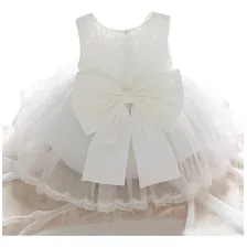 Vestido De Bautizo Para Niña Recién Nacida, Vestido De Fiest