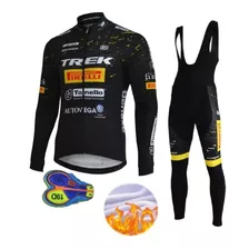 Conjunto Ciclismo Trek Pirelli Térmico Largo Acolchado 