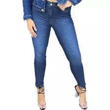 Calças Jeans Feminina Escura Skinny Premium Promoção