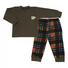 Pijama Infantil Inverno Soft Peças Masculino Feminino Xadrez