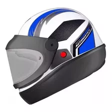 Capacete Ebf Automático Bolt Tamanho Do Capacete 60 Cor Branco/azul