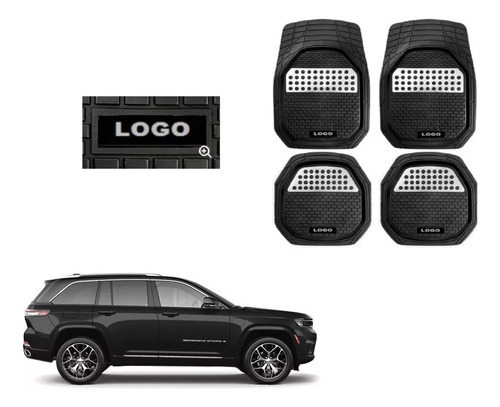 Foto de Tapetes 4pz Bandeja 3d Logo Jeep Grand Cherokee 4xe 23 - 26