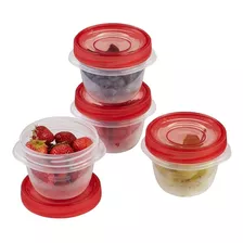 4 Contenedores Rubbermaid Take Along T/rosca 284 Ml Original