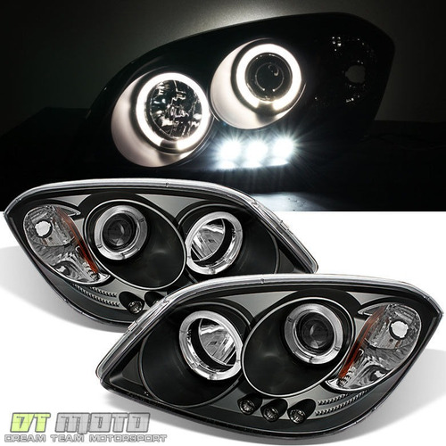 Par Faros Negro Interior Led Pontiac G5 Gt 2008 2.4l Foto 2