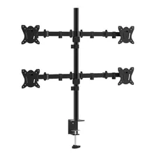 Suporte De Mesa Articulado Para 4 Monitores De 10 A 27 Quadruplo Fixação Por Morsa Vesa 75 E 100 Melhor Preço