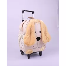 Mochila De Carrinho Infantil Bichinhos Escolar G