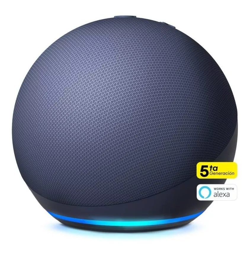 Amazon Echo Dot 5th Gen Con Asistente Virtual Alexa- Azul