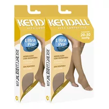 Meia Kendall Kit 2 S/ponteira Media Compressão Feminina 1881