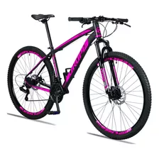 Bicicleta Aro 29 Dropp Z3 Câmbio Shimano 21 Vel Freio Discos Cor Preto/rosa Tamanho Do Quadro 17