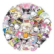 Set Sticker Calcomanias Animación Sanrio Kuromi Melody Cute 