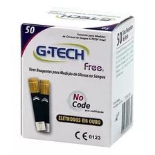Tiras De Glicemia G-tech Free Com 50 Unidades Medir Diabetes
