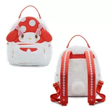 Sanrio My Melody Mushroom Fuzzy Mini Mochila De Exclusivo De Boxlunch