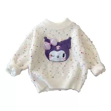 Jersey De Punto Para Niños Con Bordado Kuromi Melody Para In