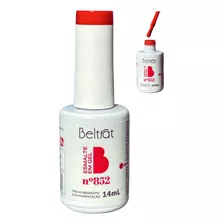 Esmalte Em Gel 852 Vermelho 14ml - Beltrat Cor 852 - Vermelho