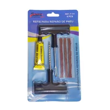 Kit Reparo De Pneu Sem Câmera Furado C/ Macarrão Carro Moto