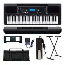 Teclado Arranjador Yamaha Psr-e373 + Suporte + Capa + Pedal