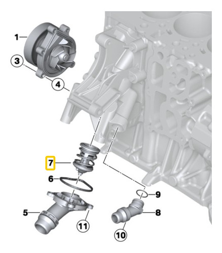 Termostato Mini Countryman R60 Cooper D 2.0 Motor  N47n Foto 6