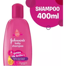 Shampoo Johnson's Baby Gotas De Brillo De Aceite De Argán En Botella De 400ml Por 1 Unidad