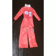 Uniforme Vermelho Da Boneca Antiga Susi Astronauta Estrela 