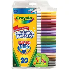 Paquete De 2 Súper Puntas Lavables Crayola De 20 Quilates (