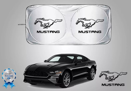 Parasol Cubresol Con Ventosas Con Logo Ford Mustang 2015 Foto 5