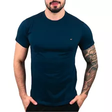 Camiseta Masculina Tommy Hilfiger Basic Blue Navy Original