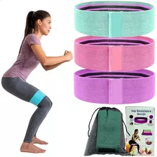 Kit 3 Faixa Elastica Hip Mini Band Treino Exercicio Academia