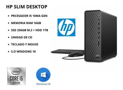 Computadora Cpu I5 10ma Generación Hp Pavilion Slimline New