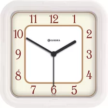 6548- Relógio De Parede Branco Twi Eurora
